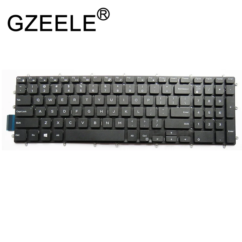 GZEELE Naujas JAV anglų klaviatūra DELL Inspiron 5567 15 - 5567 P66F-001 laptop notebook 03NVJK 3NVJK 490.08507.0L01
