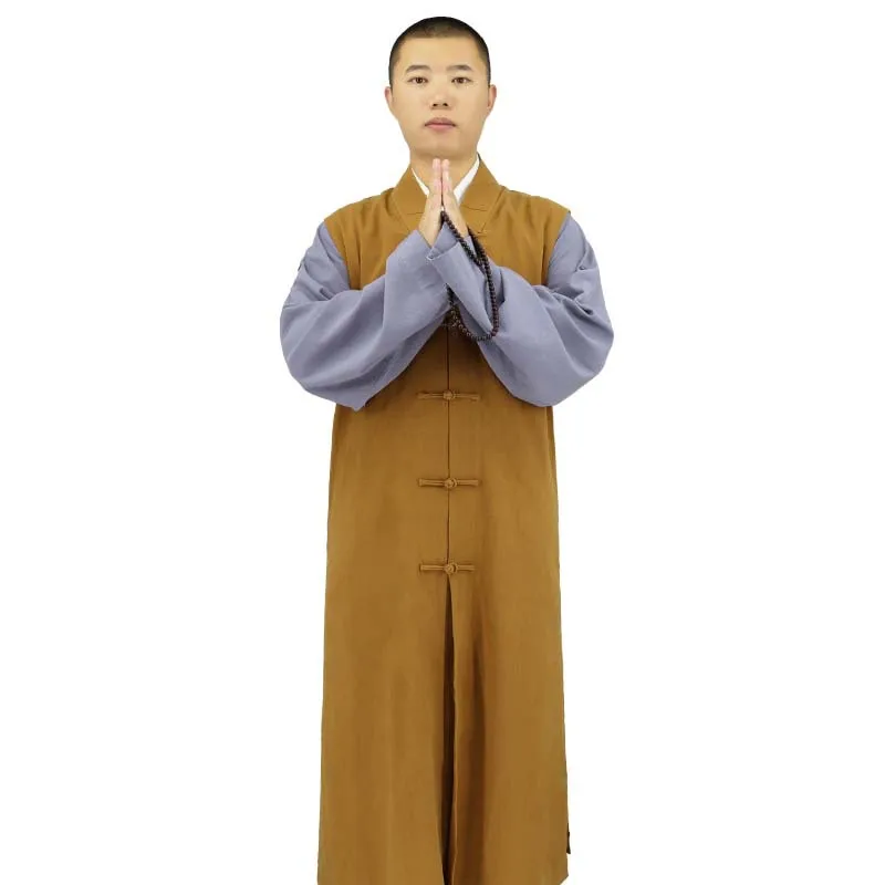 Aukštos Kokybės Budistų Skraiste Shaolin Vienuoliai Ilgai Vest Kovos menų Meditacija Vienodas Kung fu chi Kostiumas