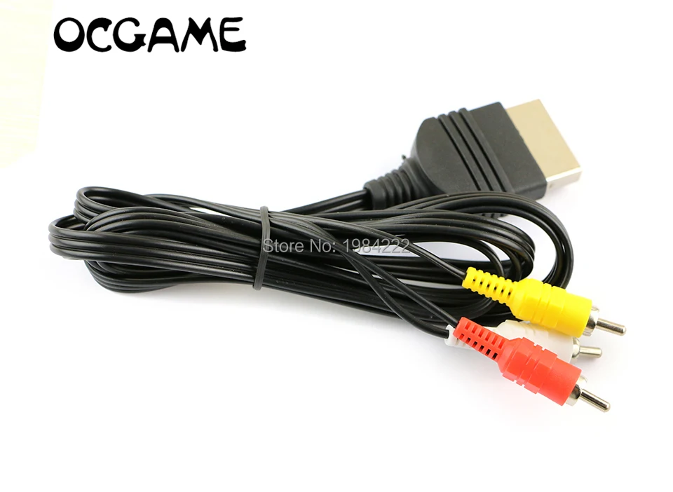 OCGAME 30pcs/lot 6 pėdų AV Audio Video, Composite laidas Laidas RCA Kabelis, Skirtas XBOX