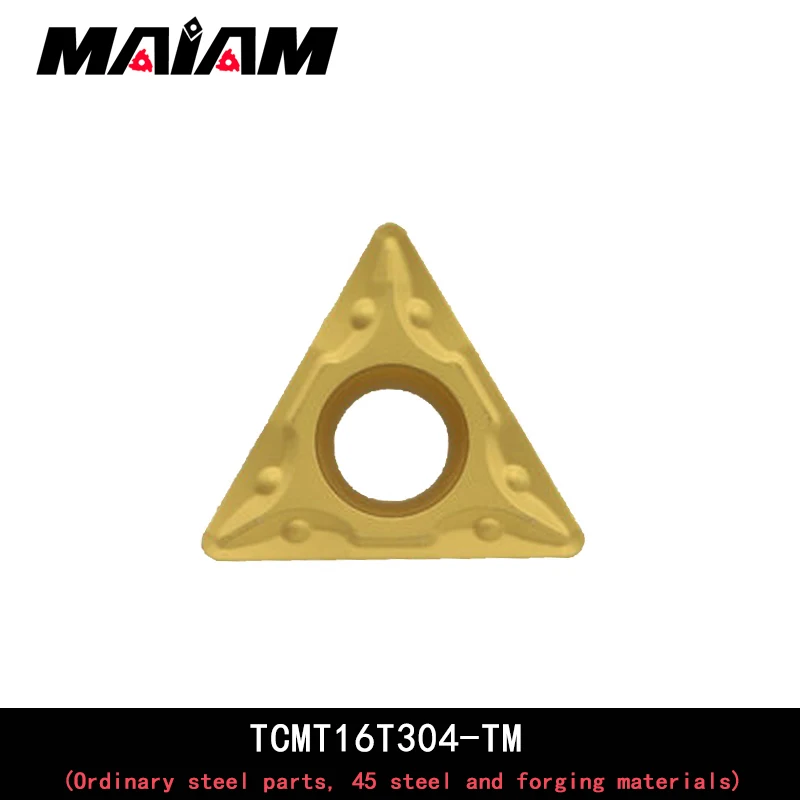 TCMT trikampio įterpti TCMT1102 TCMT110204 TCMT110208 TCMT16T3 TCMT16T304 TCMT16T308 TM Karbido įterpti Įprasto plieno dalys
