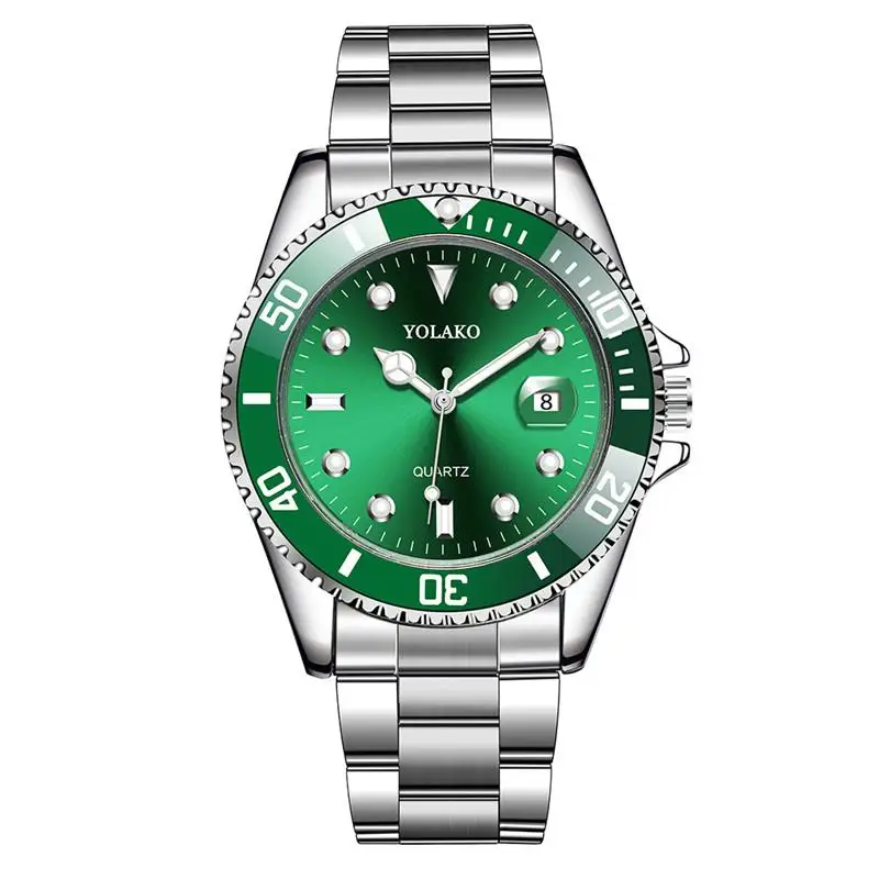 2020 m. Vyras Žiūrėti Prabangos Žaliosios Laikrodžiai Vyrams Karinės Sporto Laikrodžiai YOLAKO Kvarciniai Laikrodžiai Reloj Hombre Relogio Masculino