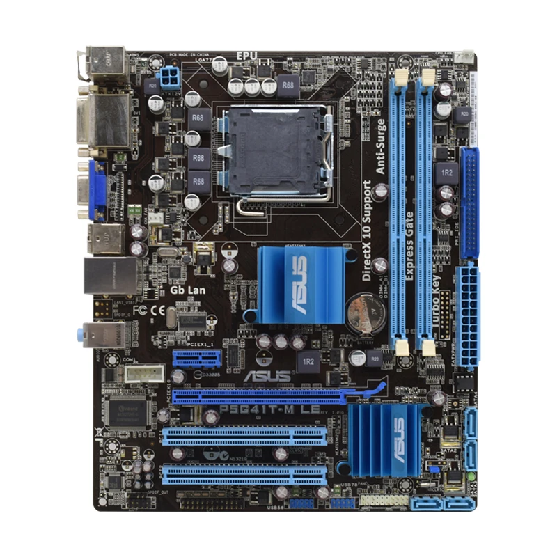 ASUS P5G41T-M LE Intel G41 Micro ATX Intel LGA 775 DDR3 Plokštė Priedai