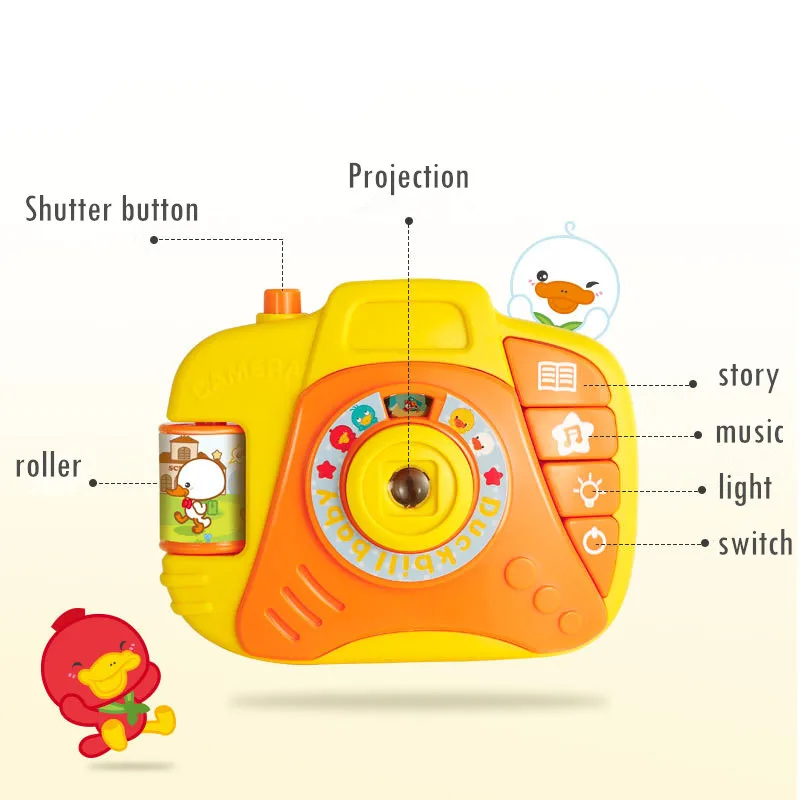 Mielas Geltona Antis Modeliavimas Projekcijos, Muzikos Kamera Animacinis Projektorius Vaikų Žaislas Švietimo Kūdikių Dovanų