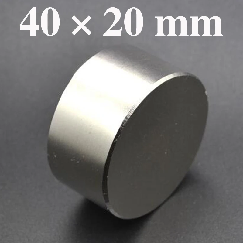 HYSAMTA 1PC karšto magnetas 40x20 mm N52 Turas stiprūs magnetai galingas Neodimio magnetas 40x20mm Magnetinės metalo 40*20mm