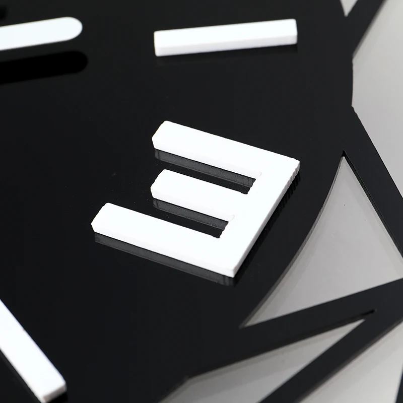 MEISD Modernus Sieninis Laikrodis Šviesos Juoda Kambarys Elnias Dizaino Laikrodžių Švytuoklės Su Veidrodžiu Lipdukai Meno Kvarco Horloge Nemokamas Pristatymas