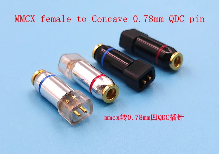 MMCX 0.78 ie80 qdc FitEar JH exk pin adapteris mmcx moteris 0.78 mm/QDC/A2DC/IE80 pin 1pair