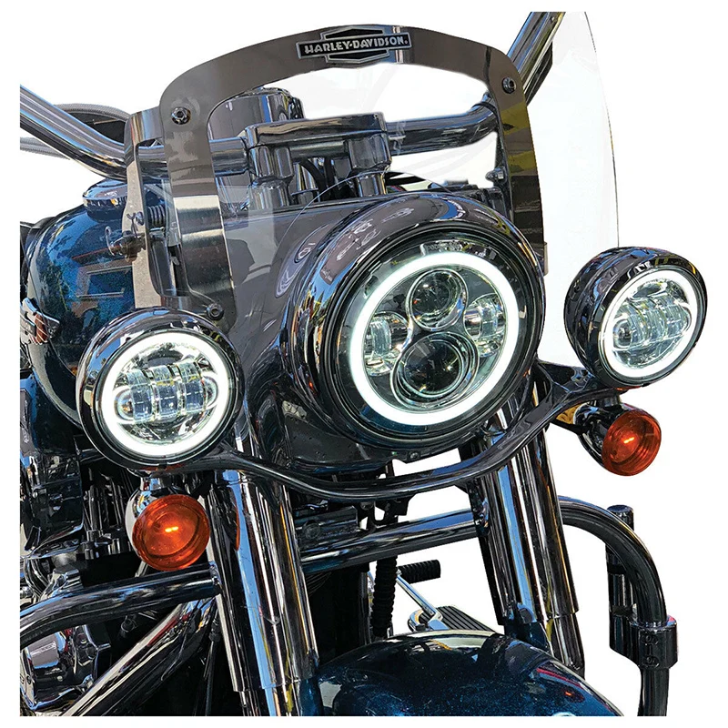 7 colių Motociklo LED Žibintų & LED 4.5 colių 4-1/2