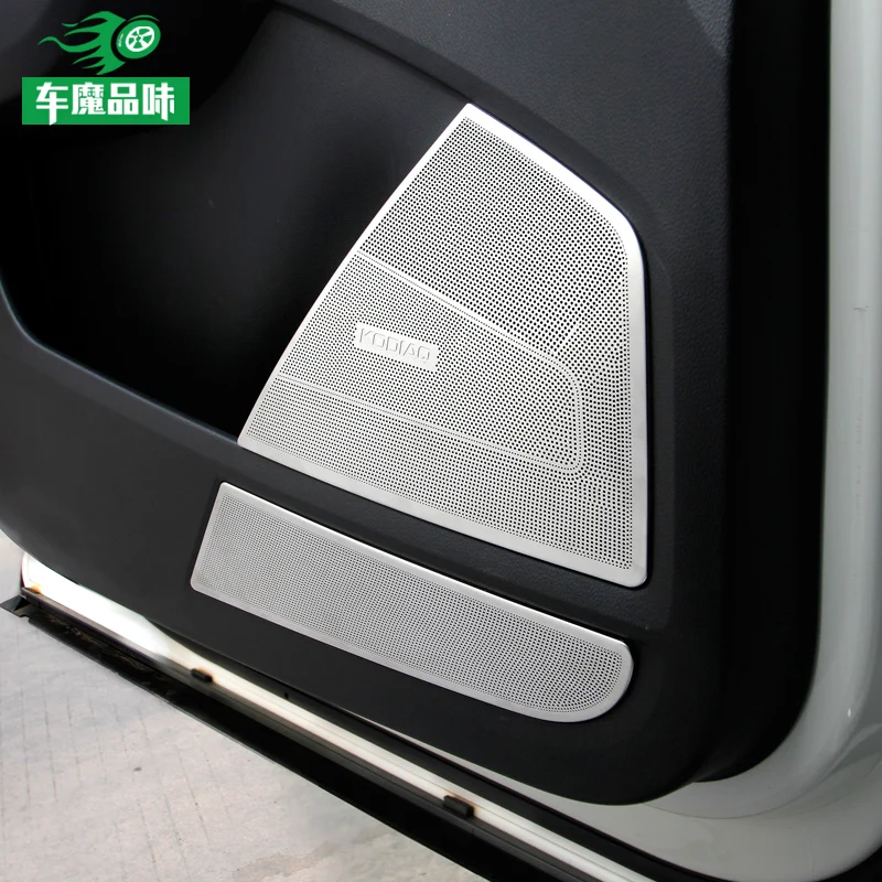 Už Skoda Kodiaq GT 2018-2019 Aukštos kokybės Nerūdijančio Plieno Automobilio Garsiakalbio Dangtelis Durys Apačioje Audio Garso Rėmo Atveju Priedai