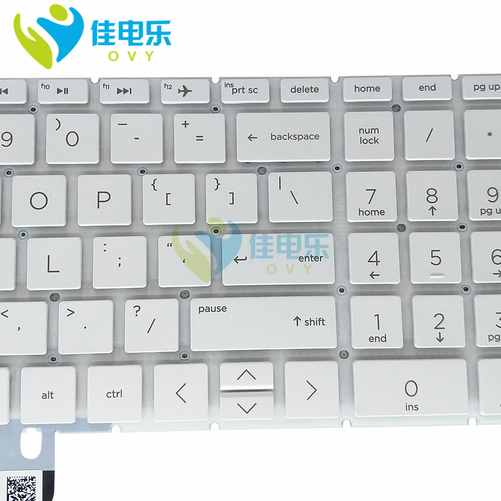 Naujas UK US klaviatūra HP 15-DB 15-DR 250 255 G7 15-DA 15M-KN 15-CX 4HY44PA Nešiojamojo kompiuterio klaviatūra su apšvietimu HPM17K3 L12731-031
