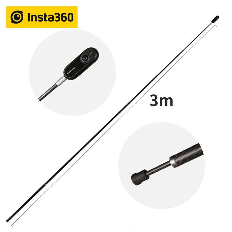 Insta360 Pratęstas Leidimas Nematomas Ultra-long Selfie Stick Insta360 VIENAS ir ONE X