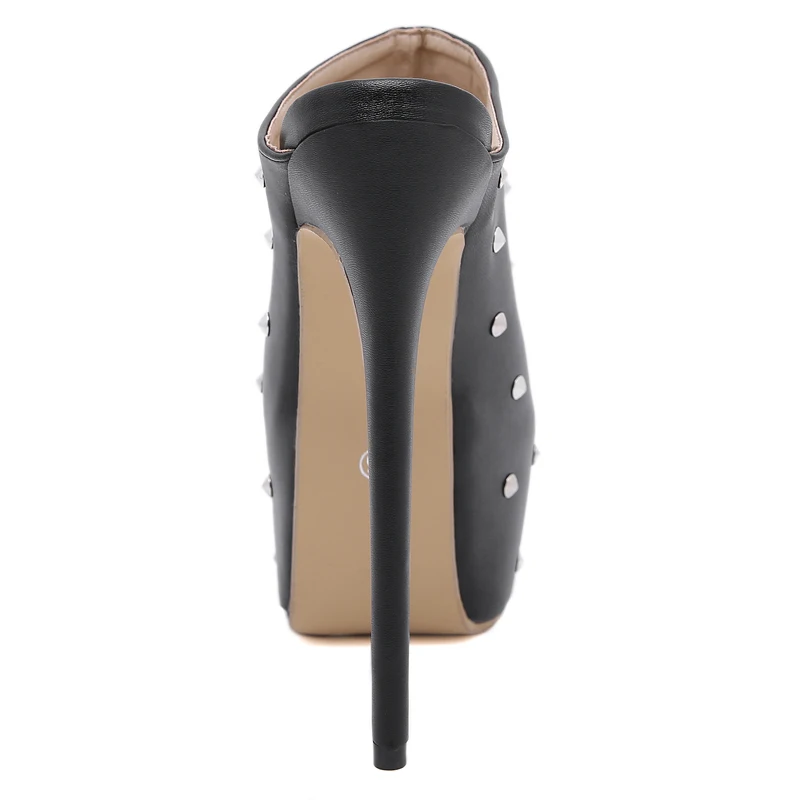 17cmHeel Šlepetės Plius Dydis 42 Vyriški Sandalai Platformos Batai Kniedės Peep Toe Aukščio Aukštakulnius Sandalus Mados Sandalias De Mujer Tacon