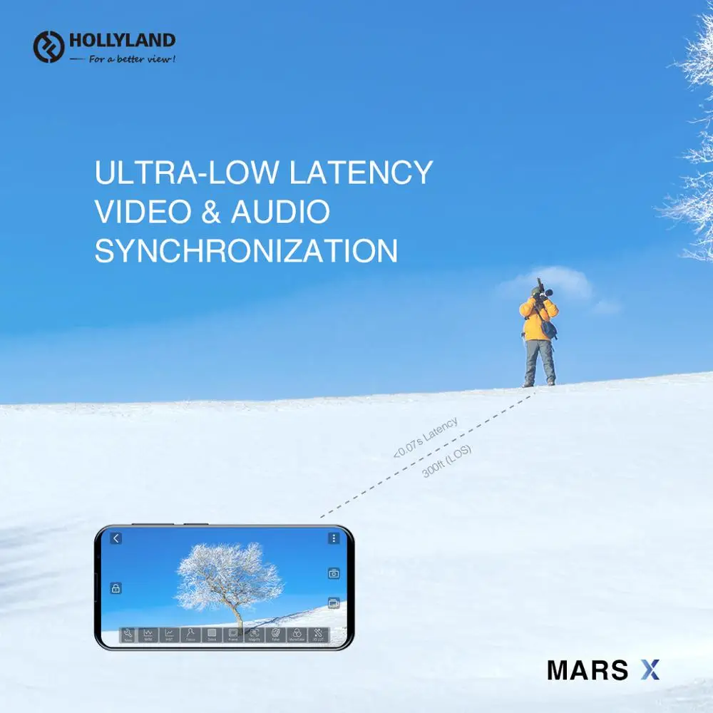HOLLYLAND Mars X Perdavimo HDMI 1080P už DSLR Fotoaparatas 