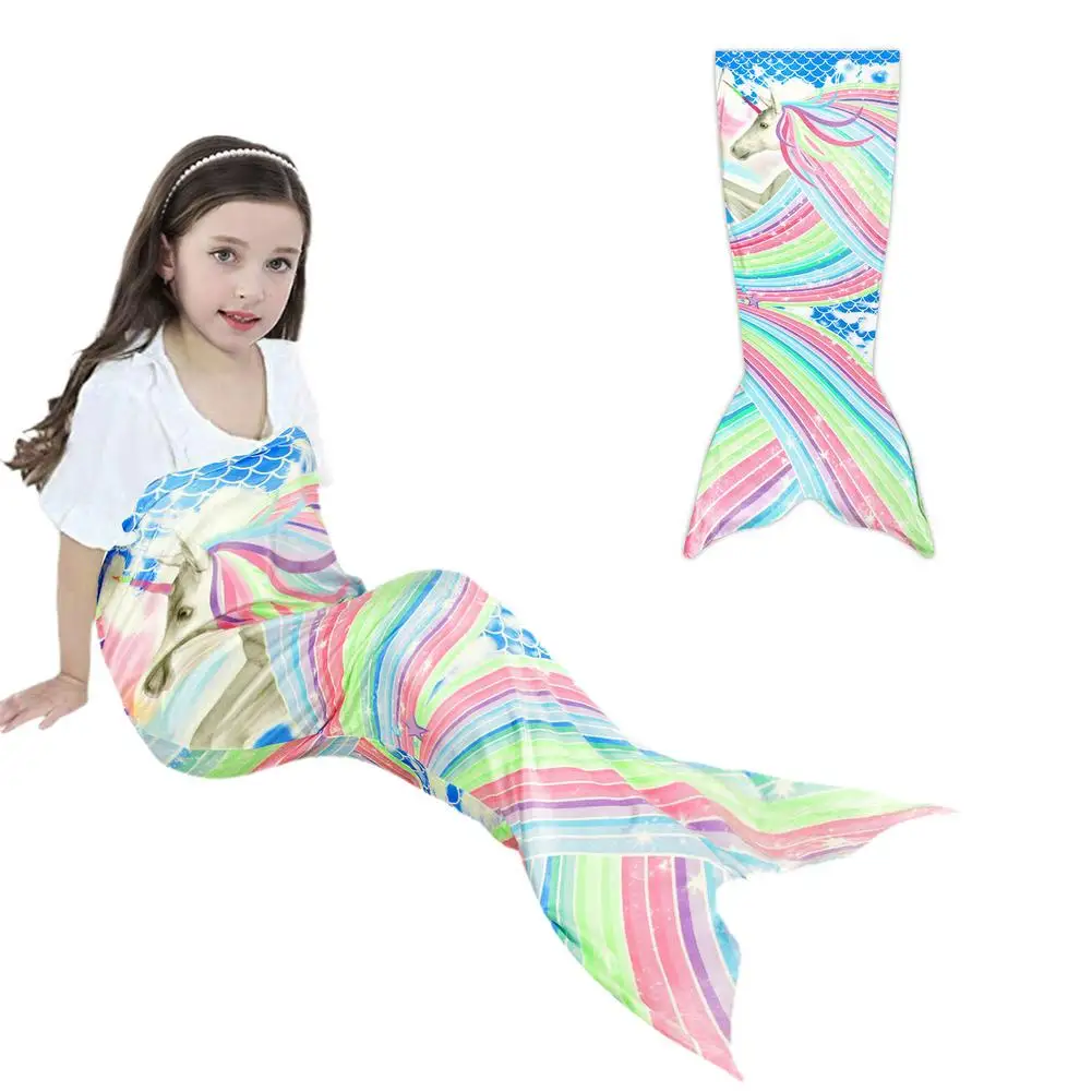 8 Modelius, Animaciją Grožio Spalvinga Mermaid Žuvies Uodega Antklodė Žiemos Minkšta Flanelė Tėvų-vaikų Šiltas miegmaišis TV Antklodė