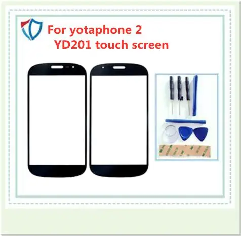 Geros darbo priekinis stiklas yotaphone 2 YD201 jutiklinis ekranas