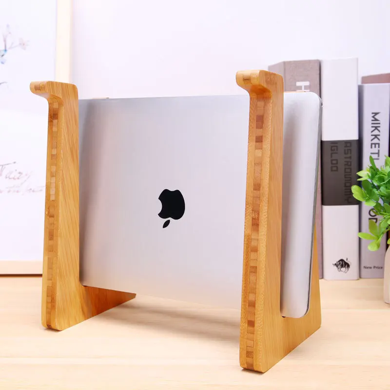 AIBOULLY Didesnį Aukštį Bambuko Nešiojamas Stovas Laikiklis, skirtas Macbook Air Pro 13 