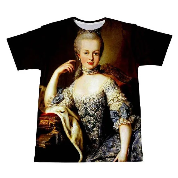 Vasaros Trumpas Rankovėmis Tee Marie Antoinetter Marškinėliai Atsitiktinis Stiliaus Karalienė Ir Giljotinos Marškinėliai Hipster Viršūnes Drabužiai