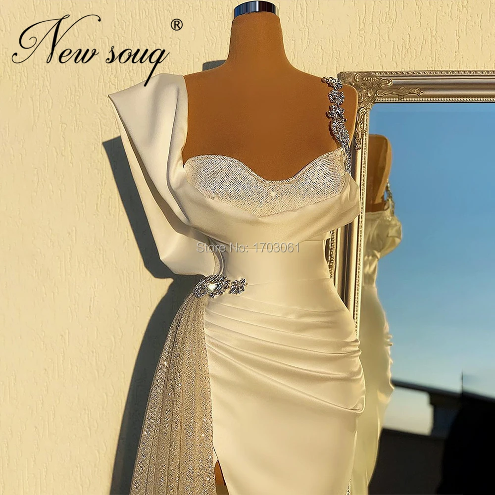 Aukštos Padalinta Ritininės Vakarinę Suknelę 2020 Naują Atvykimo Duobute Kristalų Prom Dresses Chalatas De Soiree Dubajus Arabų Šalis Naktį Suknelė Inscenizacija