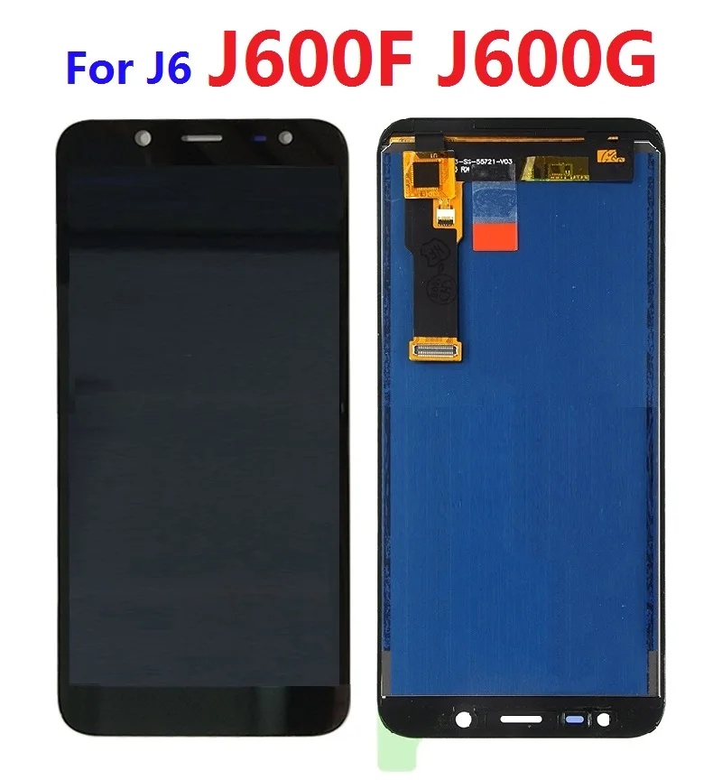 Samsung Galaxy J6 lcd J600 J600F/DS J600G/DS LCD Ekranas Touch 