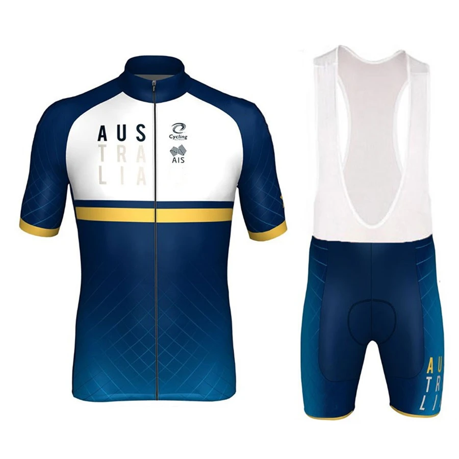 2020 m. AUSTRALIJOJE dviračiu raccing komanda drabužiai, uniformos, kostiumai vyrų dviračių drabužiai kelių dviratį mtb rinkiniai aukštos quailty gelio pagalvėlę, šortai, kombinezonai su antkrūtiniais