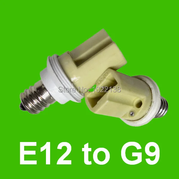 30pcs E12, kad G9, LED lempos pagrindo lizdo adapteris E12-G9, led lempos laikiklis keitiklio lizdas lemputės bazės Konverteris extender
