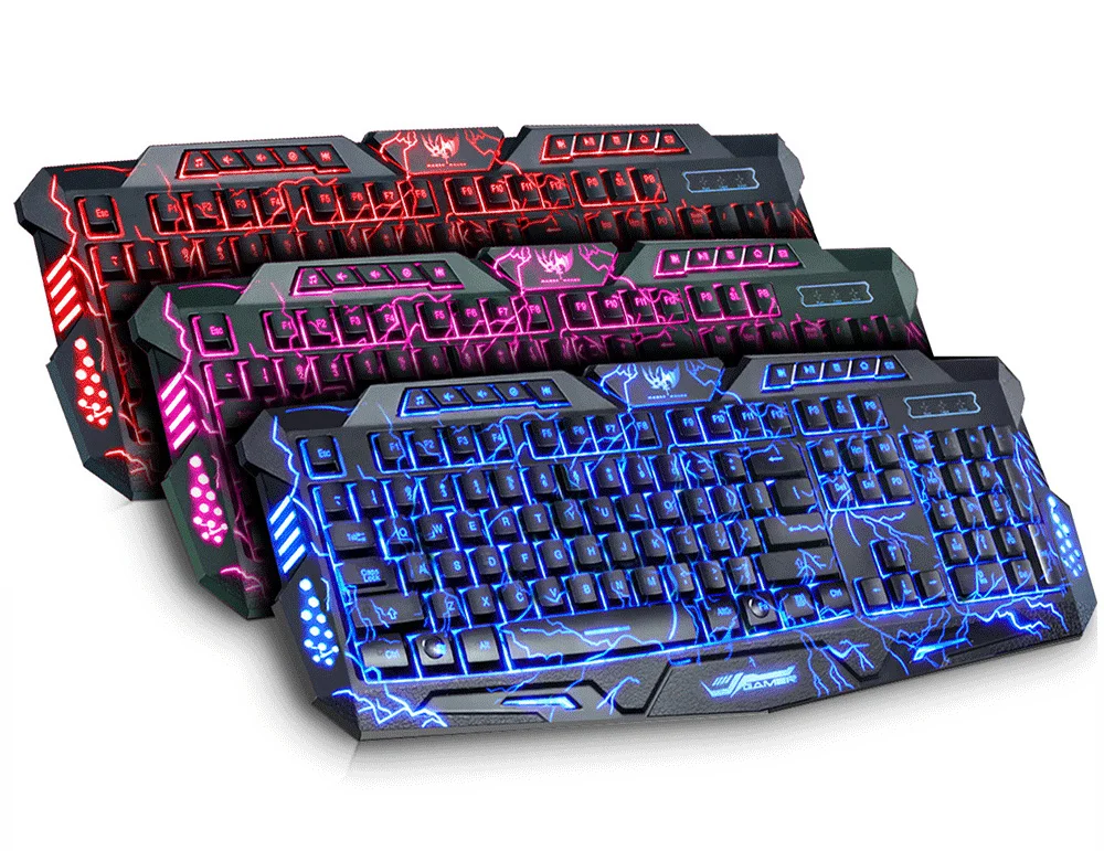 2020 Naujausias Originalus Žaidimų Klaviatūra LED 3-spalvą, kvapą, backlight, USB Laidinio Kreko Neperšlampama Klaviatūra PC Kompiuteris žaidėjai