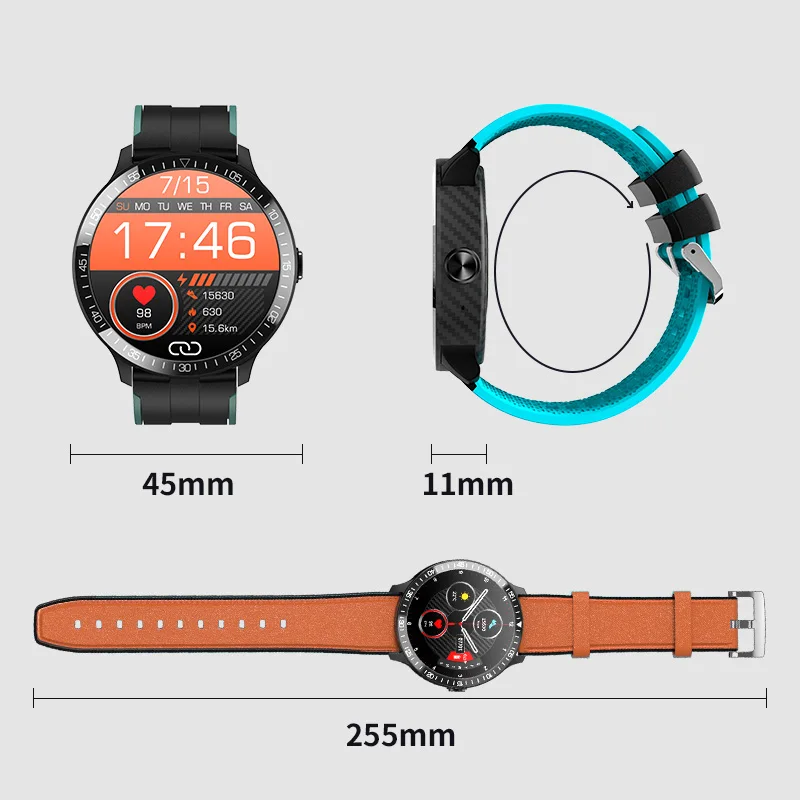 Temperatūros Nustatymo Smartwatch MT16 apsauga Slaptažodžiu SOS 