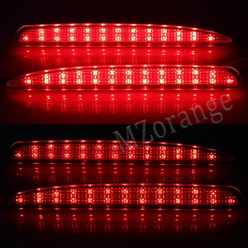 2x 24 LED Galinis Bamperis Šviesos Mazda 6 03-08 Galinis Bamperis Atšvaitai Uodega Stabdžių Žibintas Priešrūkinis Žibintas Stovėjimo Įspėjimo Naktį