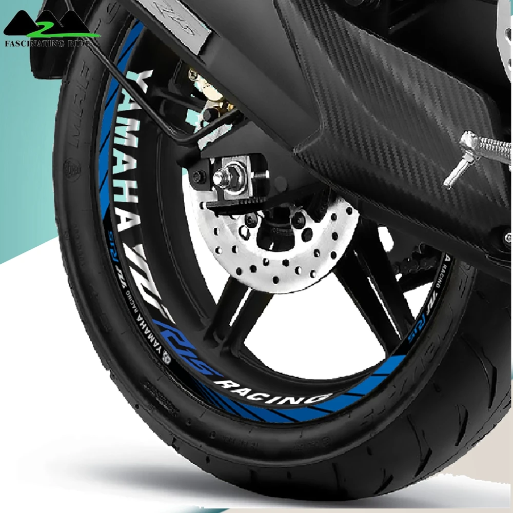 Taikoma Yamaha fyz R15 V2 V3 motociklų lipdukas, rato stebulė šviesą atspindinčios juostelės spalva Decal
