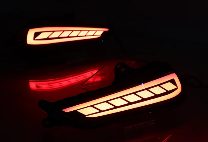 Toyota Yaris 2017 2018 LED Automobilio Galinio Bamperio Atšvaito Uodega Stabdžių Šviesos Juosta Vairavimo Rūko žibintas