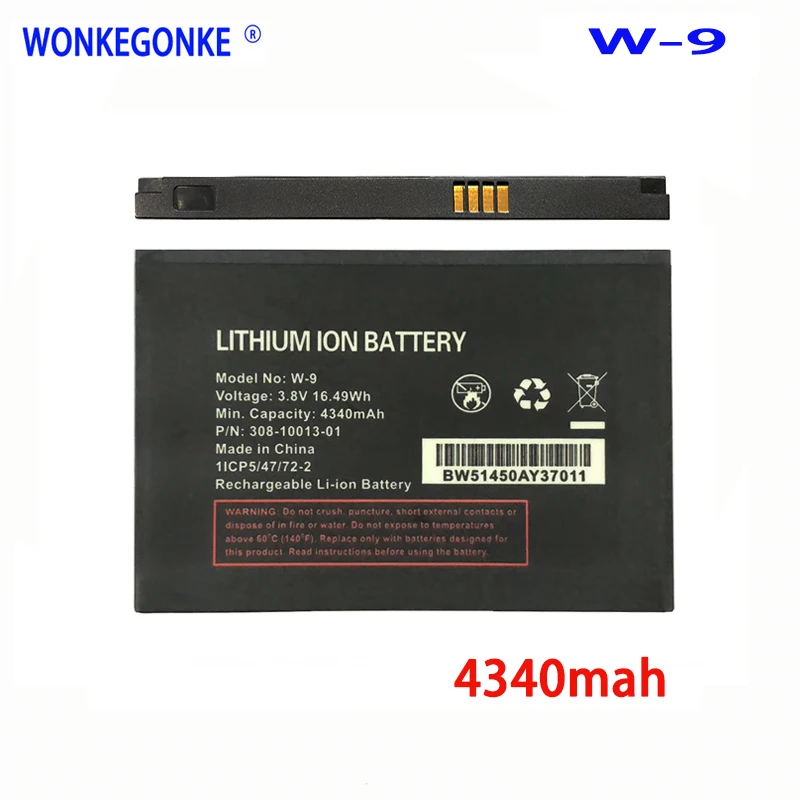 WONKEGONKE 3.8 V 4340mAh W-9, Baterija NETGEAR AirCard AC810S AC815 