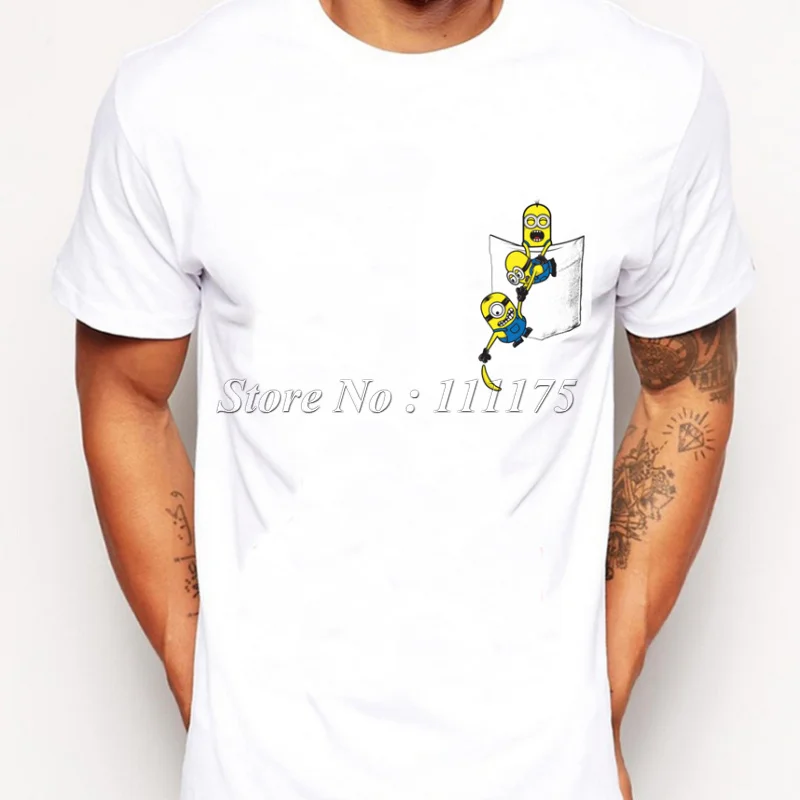 2019 Naujausias Vyrų Kišenėje Mielas Chipmunk Dizaino marškinėliai Naujovė Viršūnes Džentelmenas pagal Užsakymą Atspausdintas Trumpas Rankovės Tees