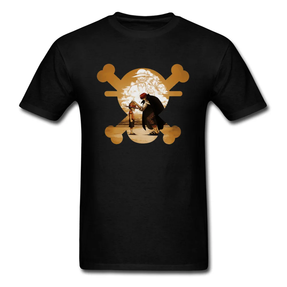 Pirate King Tee Marškinėliai Vyrų Vienas Gabalas T-shirt Mens Medvilnės Marškinėlius Luffy Šiaudų Skrybėlę Logotipas Viršūnes Derliaus Kaukolė Streetwear Didmeninės