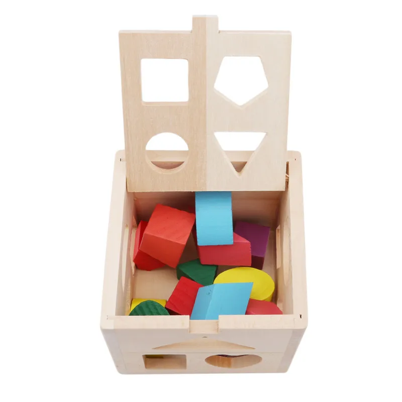 Žvalgybos Dėžutė Medinė Formos Rūšiavimo Kūdikių Pažinimo ir Suderintu Statybos Blokus Vaikai Vaikai Anksti Eductional Žaislai