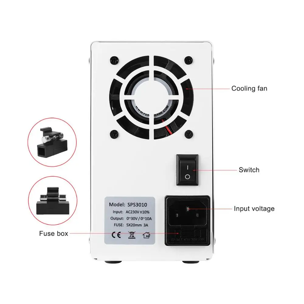 GRAŽUS-MAITINIMAS USB DC Lab Reguliuojamas Maitinimo 30 V, 10A Stendo Šaltinis Universalus Perjungimo Įtampa Srovės Reguliatorius Telefono