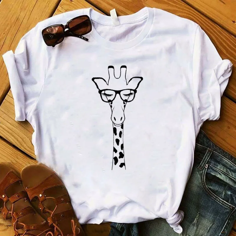 Moterys T Moterų Animacinių filmų Katės Juokingi Žmonės Trumpas Rankovės Grafinis Ponios Išspausdintas Viršų Tee Marškinėliai Femme Marškinėlius Moterų Drabužius T-shirt