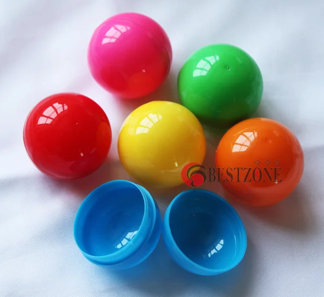 Nemokamas pristatymas 50pcs 50mm plastikinė kapsulė, kamuoliai, žaisliniai kapsulės full mišrus, 2 colių mišrios spalvos kapsulės