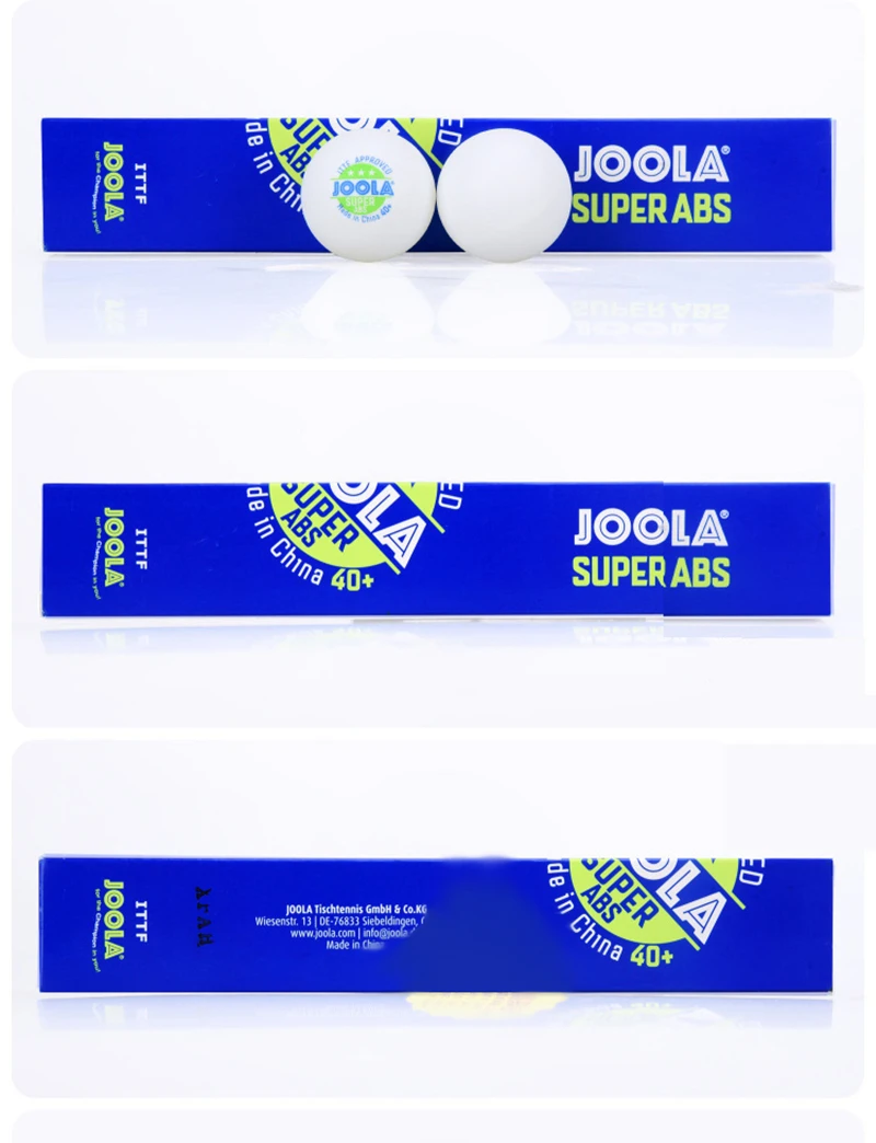 12 kamuoliukai JOOLA Stalo Teniso Kamuoliuką 3-žvaigždučių Super ABS Naujos medžiagos Seamed 40+ plastiko ping pong poli kamuolys tenso de mesa