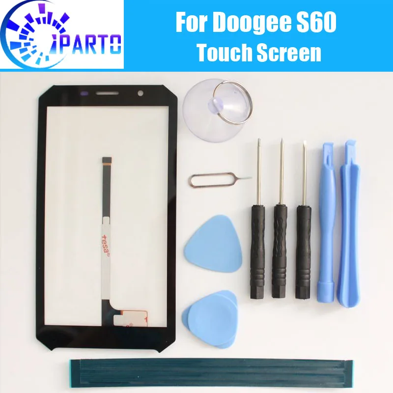 Doogee S60 Touch Screen Stiklas, Garantija, Originalus Skaitmeninis Keitiklis Stiklo Plokštės Touch Pakaitalas Doogee S60
