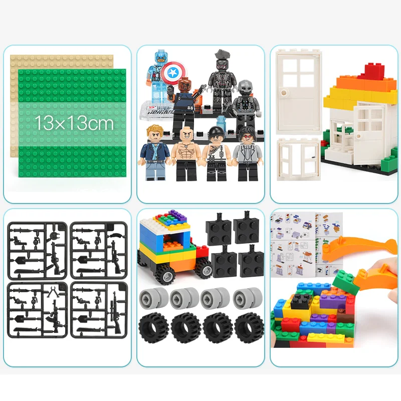 Blokai Vaikų Švietimo Žaislai Vaikams, Šviesos Plytų Apibrėžti Kūrybos Statyti Architektūros Blokai,