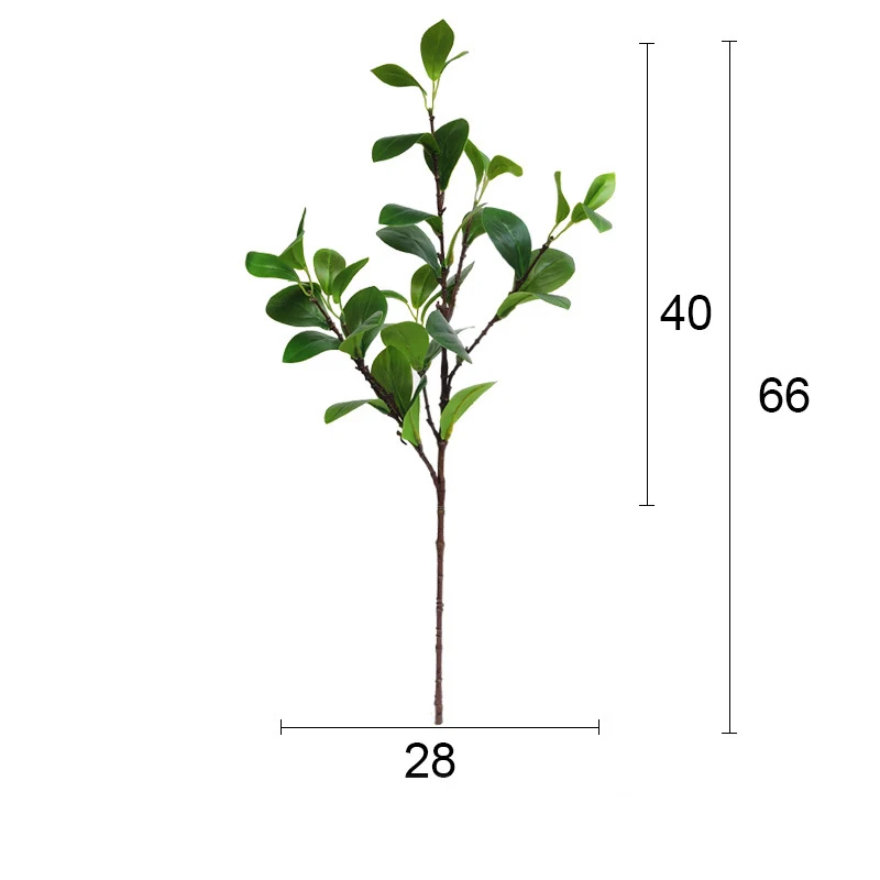 80cm Dideles Dirbtines Milano Augalų lapus ir Netikras Eukalipto Šilko False Lapai Žalios Modeliavimas Medžių Lapijos, Sodo Namų Dekoro