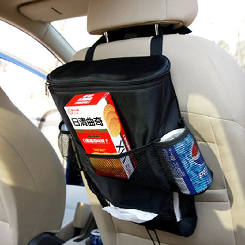 Krepšelį Apima Sėdynės atlošo Saugojimo Krepšys Multi-Pocket Universali ilgalaikė Izoliacija Kabinti Laikiklis Dėklas Auto Priedai