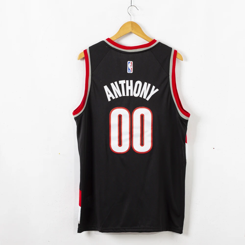NBA Vyrų Portland Trail Blazers #00 Anthony Krepšinio Megztiniai Black Nauji Megztiniai