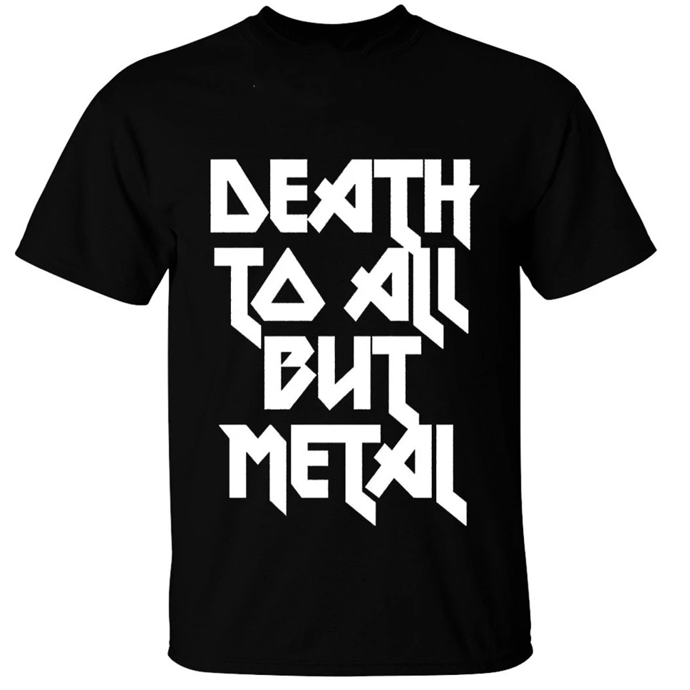 Mirtis Visiems, Bet Metalo Mens T Shirt S-3Xl Plieno Pantera Rock, Goth, Alternatyvių Streetwear Juokingi Marškinėliai