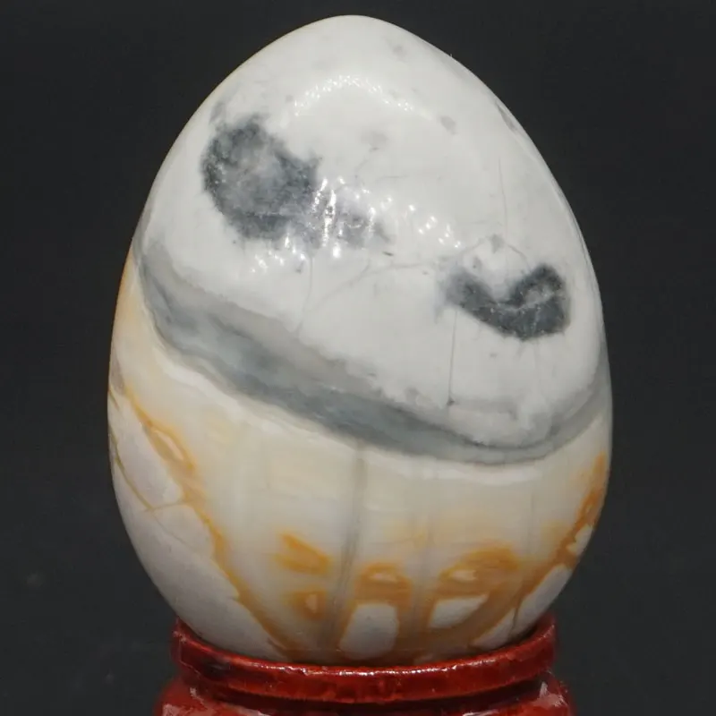 30x40MM Natūralaus Akmens Picasso Jasper Srityje Kiaušinių Gydymo Reiki Amatų Akmenų Masažas Pirštų Mankšta