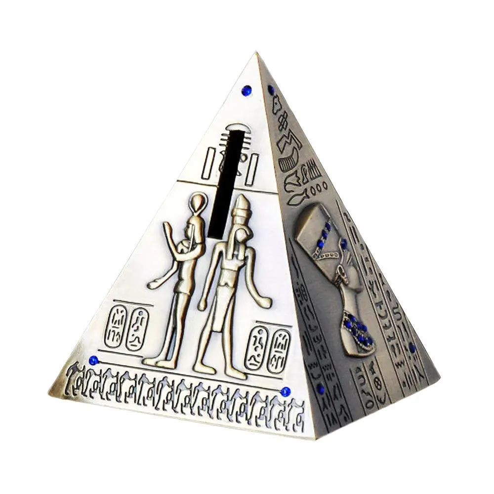 Rankų Darbo, Bronzinė Piramidės Statula Monetos Gali Egipto Piramidės Modelį Pasaulio Stebuklas Turistų Suvenyrų Piggybank 2021 Dropshipping