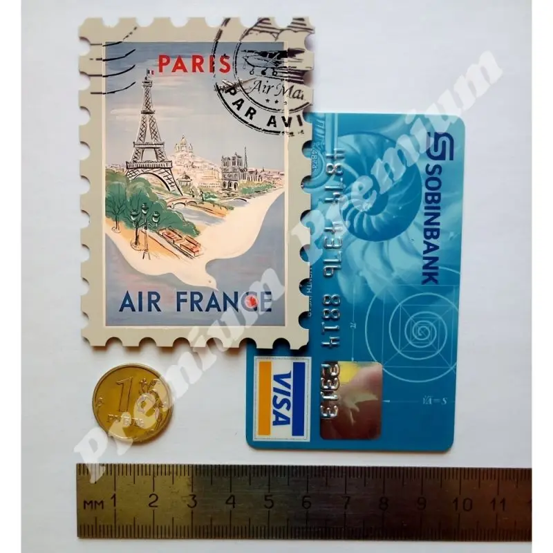 PARYŽIUS, Prancūzija suvenyrų magnetas derliaus turizmo plakatas