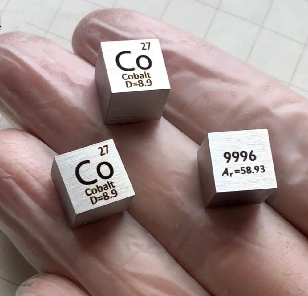 1PCS Kobalto Metalo 10 mm Tankis Kubo Co≥99.96% Gryno Elemento Egzempliorių Kolekciją