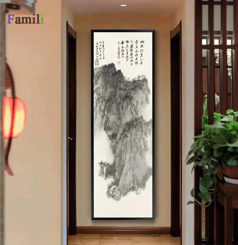 Affiche Derliaus Drobės Tapybos Zhang Daqian Sienos Meno Nuotrauką Kambarį Plakatai ir Spausdina Namų Puošybai