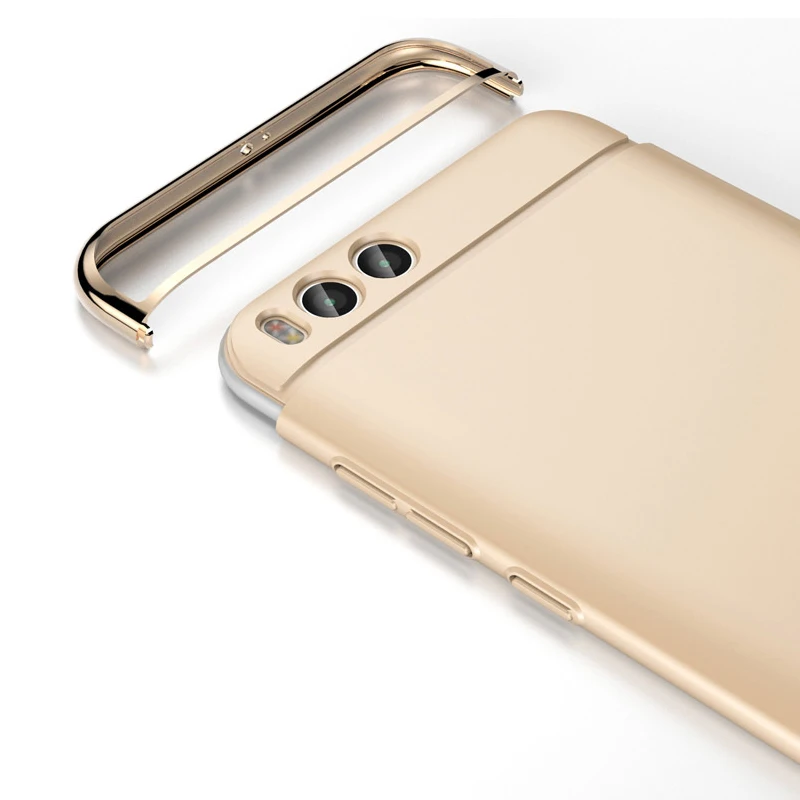 KOOSUK Xiaomi Mi6 Auksą, padengtą Telefoną Atveju Coque Xiaomi Mi 6 M6 Galinį Dangtelį 3 in 1 Šoko Įrodymas Matinio Shield Sunkiai Shell Fundas
