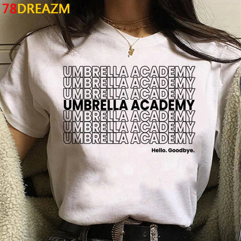 Umbrella Academy t-shirt marškinėlius moterų tumblr harajuku kawaii kawaii japonijos derliaus marškinėlius (t-shirt harajuku kawaii kawaii
